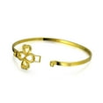 thumbnail image 2 of Bling Jewelry Womens 14k Gold Plated Heart Infinity Bangle Bracelet for Love Luck, 2 of 6