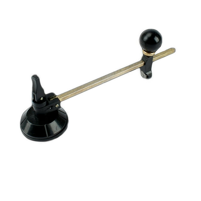 Cortador de vidrio circular de alta resistencia, escala transparente ajustable de 6 a 40 cm, tipo brújula, herramienta para cortar vidrio con potente ventosa.