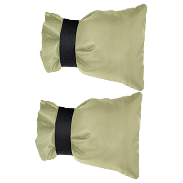 2 piezas de cubierta de grifo, protección contra congelamiento, protector de grifo, cubierta de grifo, protector de grifo para césped, jardín y patio beige