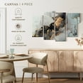 thumbnail image 5 of Elephant Stock Black And Gold Splash Wall Art - Horizontal Multi Panel Canvas - Living Room Wall Decor - Abstract Multi Panel - Gold And Gray Decor - 36" x 22", 5 of 8