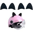 thumbnail image 1 of 4 piezas casco decorativo de motocicleta, adorno de casco con orejas de gato, pegatina de orejas de gato para casco de motocicleta, lindos accesorios de motocicleta personalizados autoadhesivos, orejas de gato de goma Rojo Verde, 1 of 5