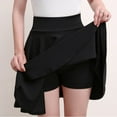 thumbnail image 2 of 2025 Flared Skirts Women's Basic Shorts Skirt Fashion Versatile Black Casual Mini Skater Medium Pleated Fluffy Skirt Plus Size, 2 of 10
