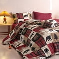 thumbnail image 3 of Juego de edredón Wake In Cloud Rustic Lodge Christmas California King, 3 of 6