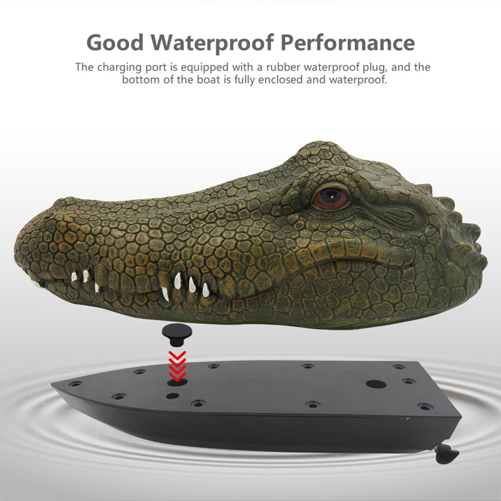 Details about   Flytec V002 2.4G Racing Boat Crocodile Head RC Spoof Toy Remote Control Electric 