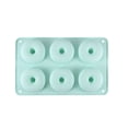 thumbnail image 1 of Moldes de silicona para donas, paquete de 4 moldes de silicona antiadherentes de grado alimenticio para hornear donas, verde, rosa, amarillo y morado, 1 of 5