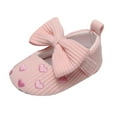 thumbnail image 3 of Ticikt Baby Boys Girls Slippers Cozy Booties Soft Bottom Warm Cartoon Socks Crib Shoes,Color:Pink,Size:6-12 Months, 3 of 5
