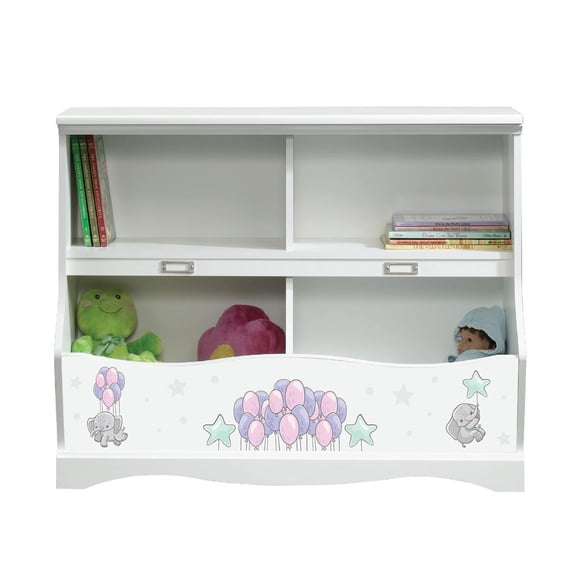 Lifesong Milestones Modern Bookcase Footboard For Kids - (Elephants Girls 414436 Pogo)