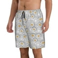 thumbnail image 2 of Naloa Daisies Flowers Men's Beach Shorts, Surfing shorts, Swim trunks, Quick Dry Swim Trunks for Surfing Beach Fun - XX-Large, 2 of 9