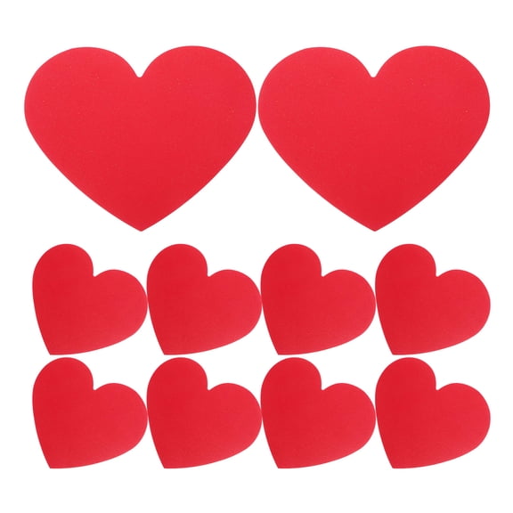 LEORX 40Pack Heart Greeting Cards Paper Red For DIY Valentine's Day Decor