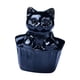 thumbnail image 4 of Estatua de gato de cristal de imitación, de mesa, colección moderna, linda escultura en miniatura Negro, 4 of 9