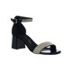 thumbnail image 1 of Zapatillas Abiertas Mujer Casual Formal Piedras Tacón Ancho negro 25 Love Clasben 024D2J, 1 of 7