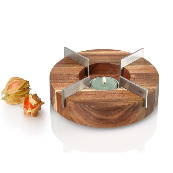 Tetera y calentador de comida AdHoc Tuto Decorative Acacia