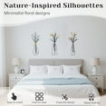 thumbnail image 5 of Metal Wall Art Decor Rustic Home Decor Modern Farmhouse Dining Room Housewarming Gifts Minimalist Flower Wall Decors for Livingroom Bathroom Bedroom 3PCS Design 2, 5 of 6