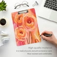 thumbnail image 3 of FORMRS Acrylic Clipboard with Low Profile Clip Standard A4 Letter Size, 12.5" x 9", Pink Flowers, 3 of 8