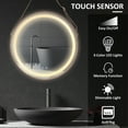 thumbnail image 4 of kleankin Modern LED Bathroom Mirror, Dimmable Vanity Mirror Anti-fog, 4 of 10