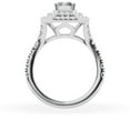 thumbnail image 5 of Unique Moments 2.50 Ct Lab Grown Split Shank Radiant Halo Diamond Engagement Ring 10K White Gold, 5 of 6