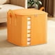 thumbnail image 1 of Bolsa de almacenamiento exterior | Bolsa de embalaje de plástico impermeable, impermeable y resistente al polvo | Gran Capacidad | Naranja | Organizador resistente bajo la cama de 60x60x50cm |, 1 of 6