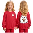 thumbnail image 2 of Leey-World Kids Halloween Sweatshir Ghost Cute Crewneck Kids Tops Girls Halloween Shirt Long Sleeve Festival Pullover Sweatshirt, 2 of 9