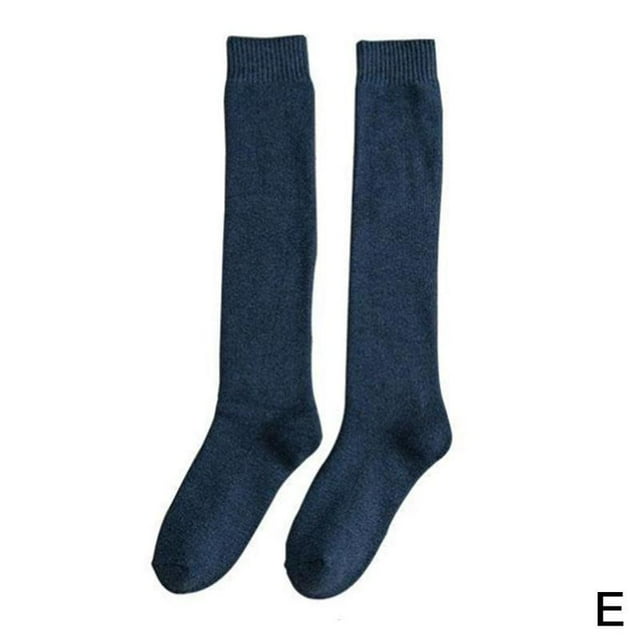 Men Knee High Long Socks Thick Warm Breathable Soft High Winter Best
