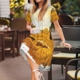 thumbnail image 3 of Balery Western Cowboy Ranch Vestidos sueltos de manga corta para mujer, vestidos de verano 2025, vestidos casuales de corte A con vuelo., 3 of 6