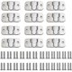 thumbnail image 1 of 24 Pieces Sofa Furniture Connector, Embedded Concealed Mounting Bracket With 48 Screws, Stainless, 1 of 5