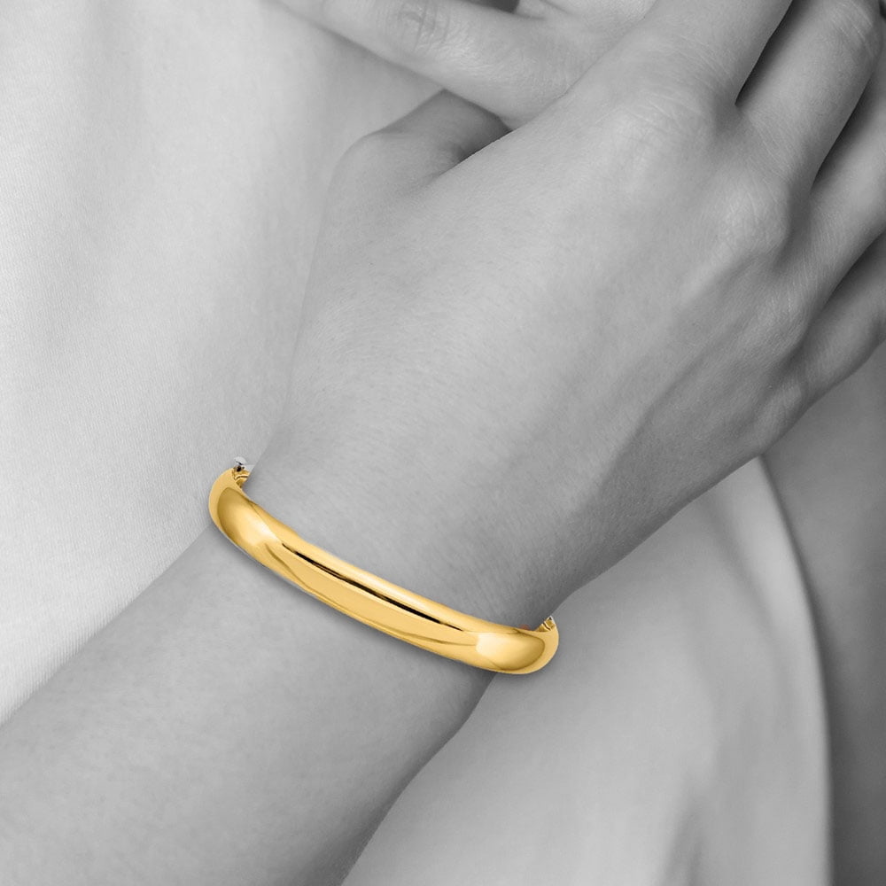 14K Gold Bangle Bracelet | PANDORA | BeCharming.com