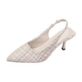 thumbnail image 2 of Wowcloth Women's Chic Pointed-Toe High Heel Sandals – Versatile Sweet & Edgy Adjustable Back Strap Peep-Toe Slides for Summer-Autumn Fashion, 2 of 9