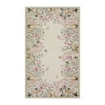 thumbnail image 6 of Wonnitar 4'x6' Floral Area Rugs for Living Room, Washable Rugs for Bedroom Beige Vintage Throw Rugs for Dining Room Sunroom Home Office, Soft Non Slip Stain Resistant, 6 of 8