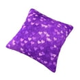 thumbnail image 3 of YFYANG Square Decorative Throw Pillow Case (Without Pillow Insert), Purple Heart Pattern Bedroom Sofa Car Cushion Cover, 24"x24", 3 of 9
