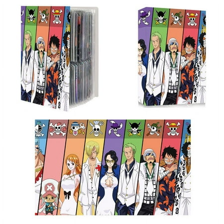 240pcs Card Album Book Naruto Dragon Ball Goku Vegeta ONE PIECE Luffy Zoro Map Letter Holder Binder Card Notebook Collection Toy