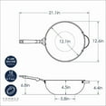 thumbnail image 6 of Nordic Ware Verde Ceramic Nonstick 12 Inch Wok With Easy Cleaning, 6 of 6