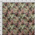 thumbnail image 4 of oneOone Cotton Poplin Pink Fabric Leaves Craft Projects Decor Fabric Printed By The Yard 42 Inch Wide, 4 of 6