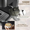 thumbnail image 4 of 15 Bar Espresso Machine 1050W All-In-One Semi-Automatic Coffee Machine with, 4 of 8