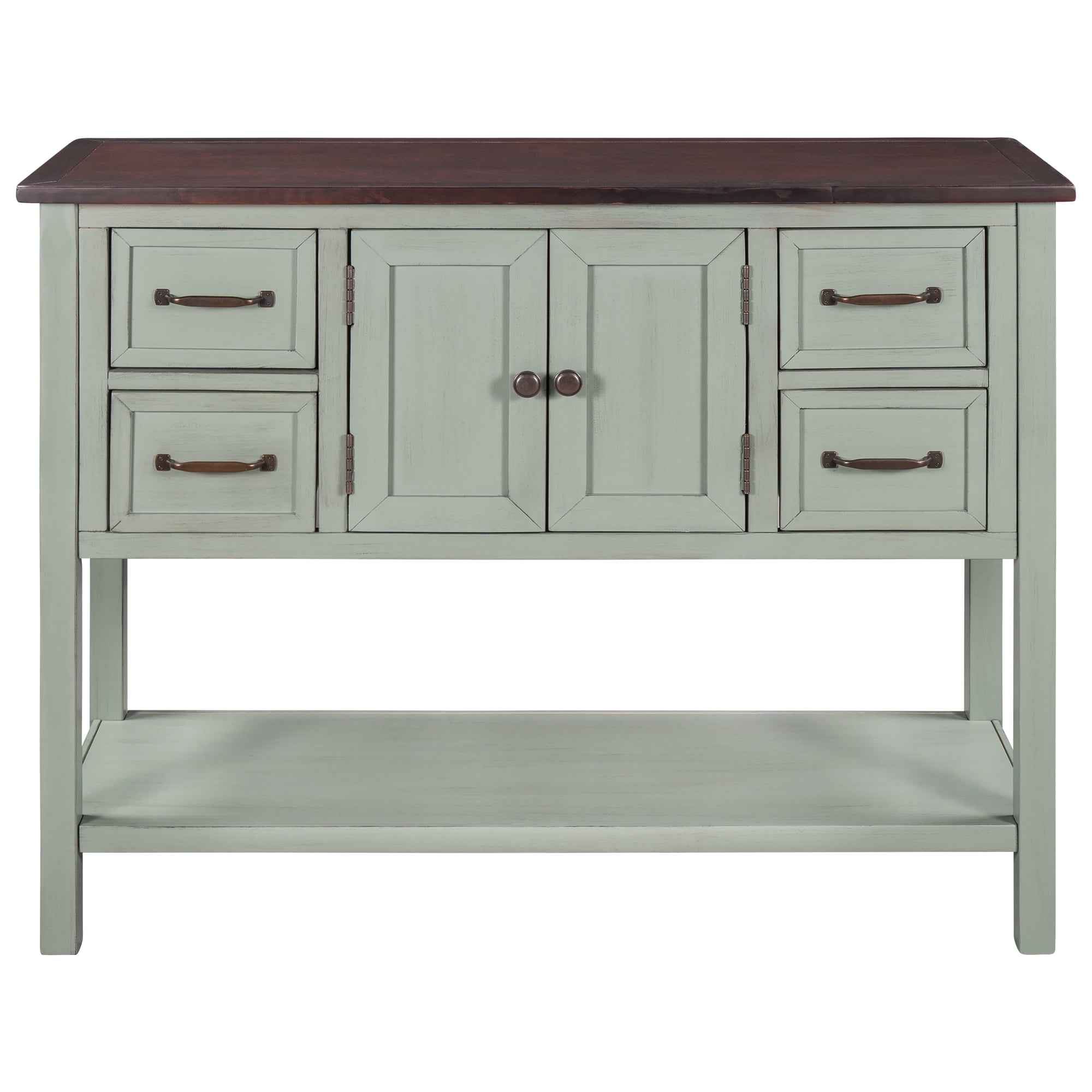 4-Drawers Buffet Sideboard Desk Buffet Cabinet Entryway ...