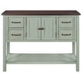thumbnail image 3 of 4 Drawers Console Table Entryway Sofa Storage Table with Bottom Open Shelf, 3 of 8