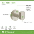 thumbnail image 6 of Dia Wall-Mounted Robe Hook in Satin Nickel, 6 of 7