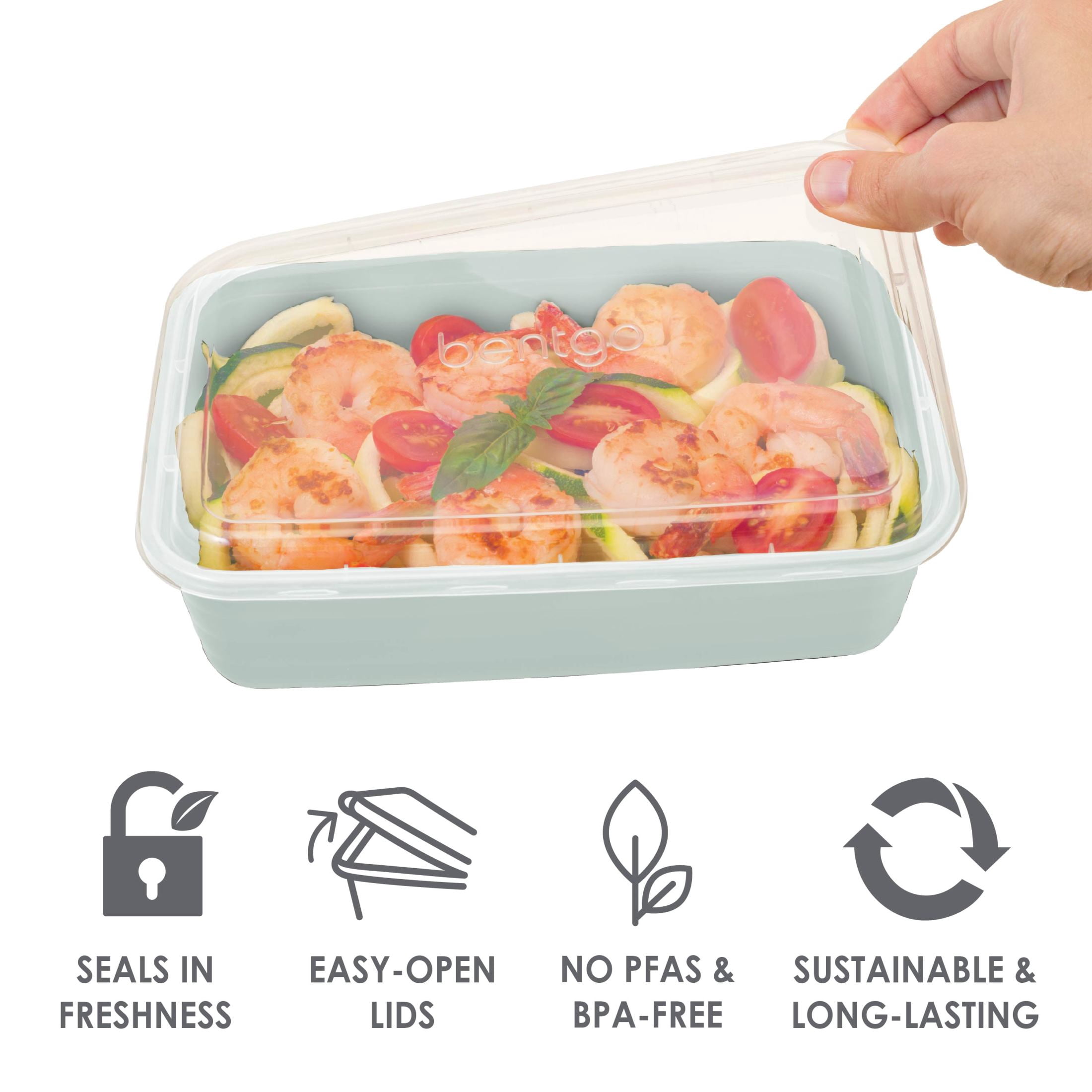 Bentgo Prep 60-Piece Meal Prep Box Floral Pastels Collection (BGPRPAK3-P)