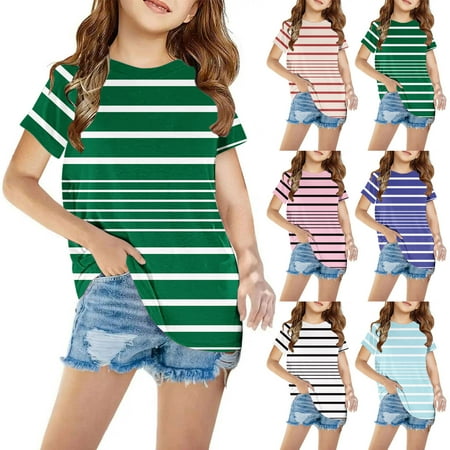 

Fengyings Clearance Toddler Kids Boys Girls Printed Graphic Shirts Crewneck T-Shirt Unisex Short Sleeve Top Tees