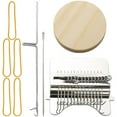 thumbnail image 1 of Weaving Loom Kit Mini Darning Loom 14 Hooks Small Weaving Loom Machine for Clothes Socks Speed Weave Type Weave Tool DIY Weaving Arts and Crafts Kit for Adults Beginners, 1 of 7