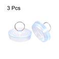 thumbnail image 3 of Uxcell Rubber Sink Plug, Clear Drain Stopper Fit 2-1/8" to 2-3/16" Drain for Bathtub Kitchen and Bathroom 3 Pack, 3 of 5