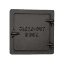 US Stove 8 In. x 8 In. Black Cast-Iron Cleanout Door