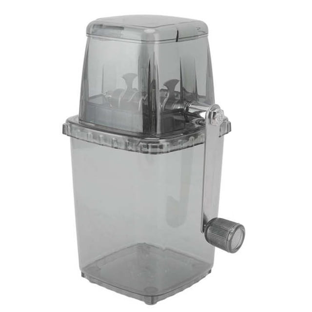 Portable Manual Ice Chopper, Simple Portable Ice Crusher for Outdoor Camping Transparent,Transparent Black