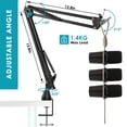 thumbnail image 3 of Micrófono Boom Arm YOUSHARES MV7 MV7X MV7+ con parabrisas, 3 of 7