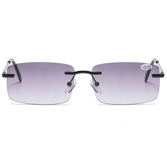 EIGTHTAIL Rimless Full Reading Glasses UV400 Protection Spring Hinge Sunglasses Anti Blue Light Computer Readers for Men Women Non Bifocals +1.00~4.00