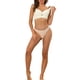 thumbnail image 2 of Sostenes de cobertura total para mujer Inspire Chic con tirantes anchos, largo, espalda alta, acolchado, encaje y push up D 38 Beige, 2 of 5