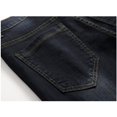 thumbnail image 5 of HOOMEUMY Men's Denim Jeans Slim Fit Straight Leg Pants Stretchy Comfortable Fashion Trousers Ripped Distressed Washed Denim Black 38, 5 of 9