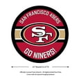 thumbnail image 2 of San Francisco 49ers 15" Round LED Lit Wall Sign, 2 of 5