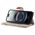 thumbnail image 4 of Funda cartera GANGXUN para iPhone 16e , cuero PU con tarjetero, cremallera, correa de mano, soporte y protección 989°, 4 of 6