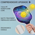 thumbnail image 4 of Pickleball Paddles Set Of 1, Fiberglass Surface, Galaxy, Universe, Starry Sky Print, 1 Paddle, 2 Balls & Bag, 4 of 5