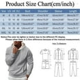 thumbnail image 3 of TANYSU Men Fashion Sweatshirt Solid Color Long Sleeve Tops Round Neck Drawstring Hoodie Sports Pocket Winter Pullover Birthday Male Casual Athletic Dailywear, 3 of 6